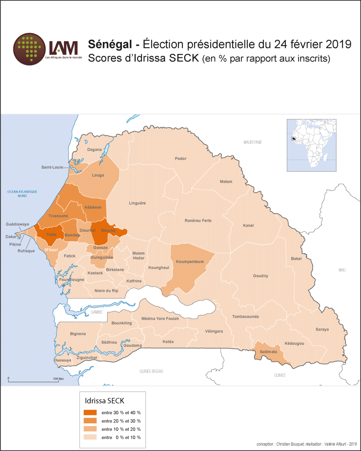 Cartes des élections présidentielles au Sénégal Les Afriques dans le